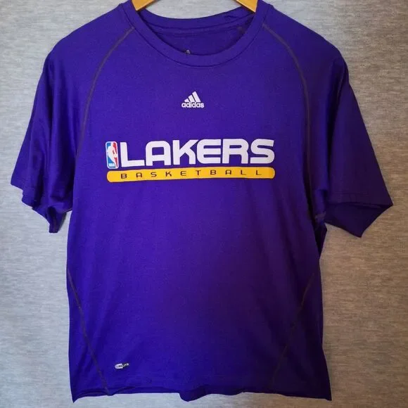 Lakers Kobe Bryant Mens Shooting Shirt Basketball Warmup Practice Purple  Medium
